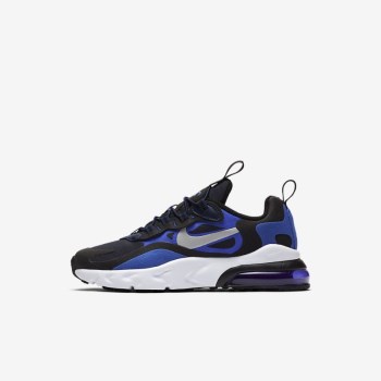 Nike Air Max 270 RT - Fiatalabb Gyerek Utcai Cipő - Sötétkék/Kék/Fekete/Metal Titán